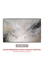 Silver Calla - Texturált akril festmény - MARBLE COLLECTION